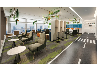 Teléfono Cabina Pared divisoria acolchada Muebles acolchados Mobiliario Oficina Oficina