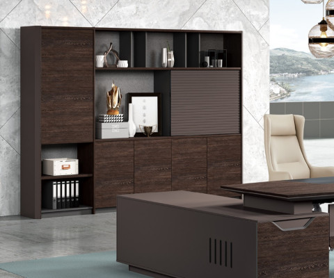 Escritorio Escritorio de esquina Mobiliario de oficina Mesa Archivador Armario de dos piezas