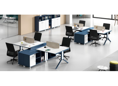 Centro de llamadas 2 puestos de trabajo Escritorio Muebles de oficina Equipamiento y mobiliario