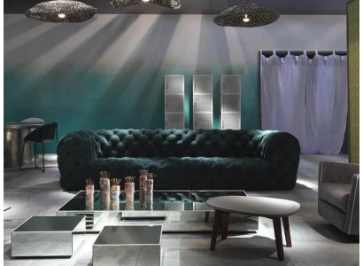 Chesterfield Sofá de salón de lujo de 4 plazas XXL para exclusivo.