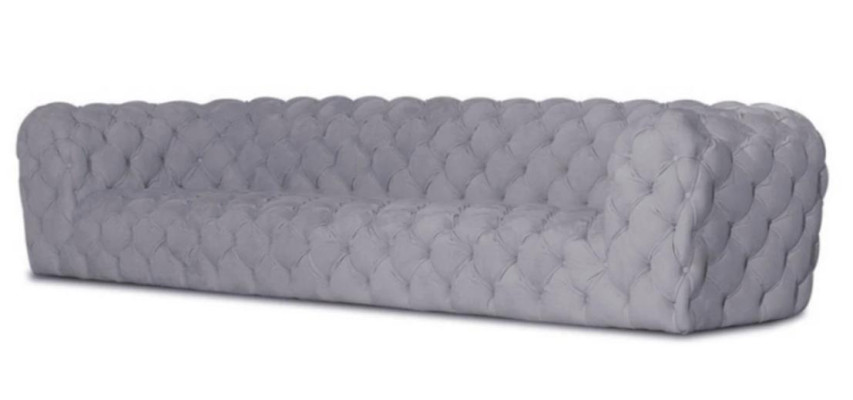 Chesterfield Sofá de salón de lujo de 4 plazas XXL para exclusivo.
