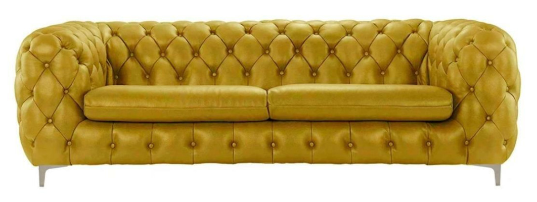Sofá Chesterfield marrón xxl grande de cuero para sala de estar, muebles de 4 plazas violeta amarillo verde