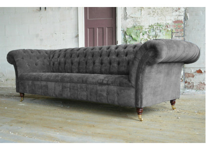 Sofás Chesterfield de tres plazas Gris Sofás tapizados Sofás modernos