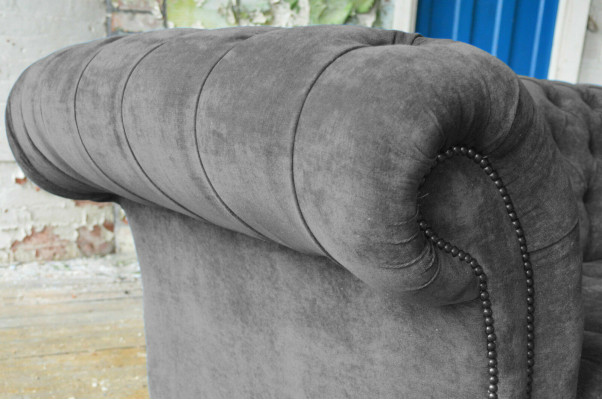 Sofás Chesterfield de tres plazas Gris Sofás tapizados Sofás modernos