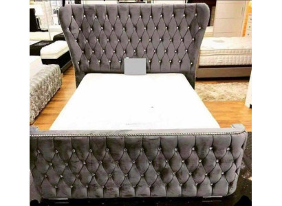 Chesterfield textil cama dormitorio cama doble acolchada 140/160/180/200 cm