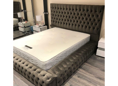Tejido Chesterfield para cama de dormitorio doble acolchado de 140/160/180/200 cm.