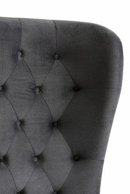 Cama de diseño Chesterfield 180x200cm en gris, camas de dormitorio de hotel de lujo tapizadas.