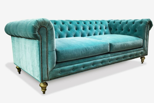 Sofá de lujo de tela Chesterfield sofá sofás tapizados de 3 plazas sofás nuevos.