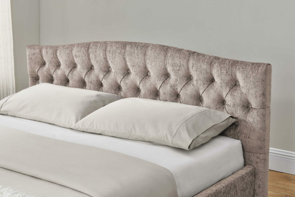 Cama acolchada de diseñador Textil Cuero para camas 180x200cm Dormitorio