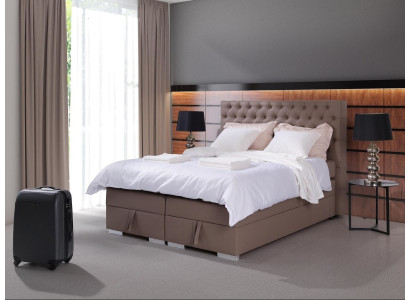 Cama de diseño Boxspring, camas dobles, dormitorio Chesterfield, muebles.