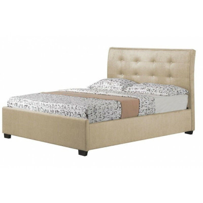Chesterfield Design Tapizado Inglés Cama Gris Camas 160/180x200 cm Cama Doble
