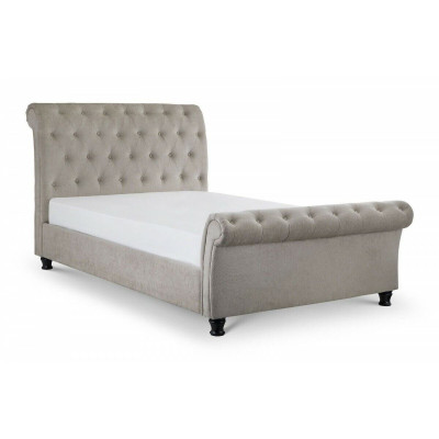 Diseño Chesterfield Cama Inglesa Gris 160/180x200 Cama Doble Camas