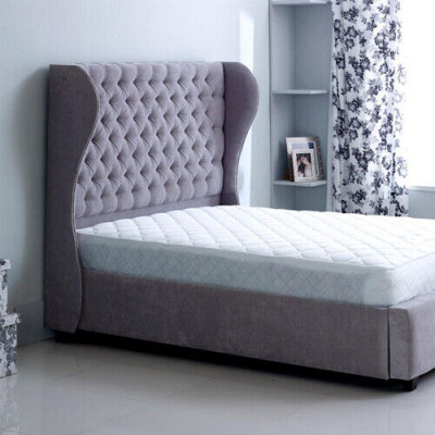 Chesterfield Cama de diseñador Dormitorio Textil Cuero Tapizado 140/160/180/200cm