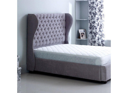 Chesterfield Cama de diseñador Dormitorio Textil Cuero Tapizado 140/160/180/200cm