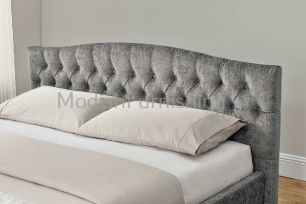 Cama Chesterfield diseño dormitorio camas inglesas 180x200 textil tapizado