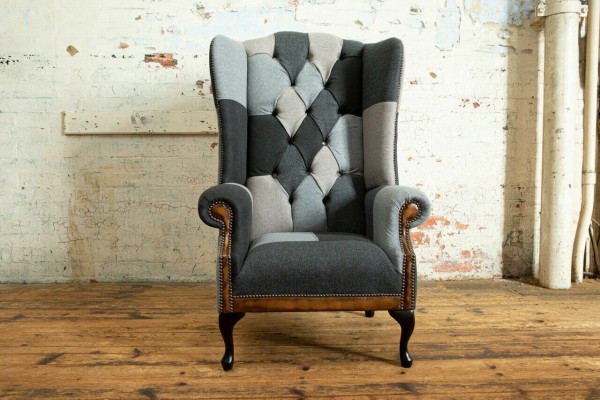 Chesterfield Sillón Club Lounge Diseñador Sillón Sofá de 1 plaza