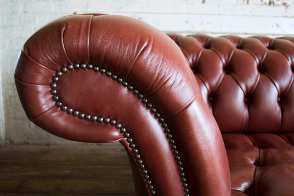 Xxl gran sofá Chesterfield sofá de 4 plazas sofá tapizado lujo clásico textil.