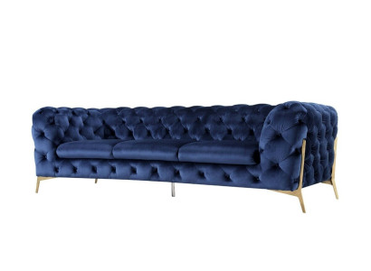 Sofá Couch Tapizado XXL Big Set Sofás de diseñador Chesterfield Textil 3+2+2