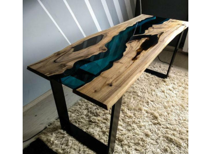 Resina epoxi Consolas de mesa Diseñador Tablas Muebles de lujo para sala de estar
