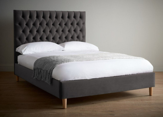 Cama Chesterfield Cama tapizada de lujo habitación doble cama de diseño camas