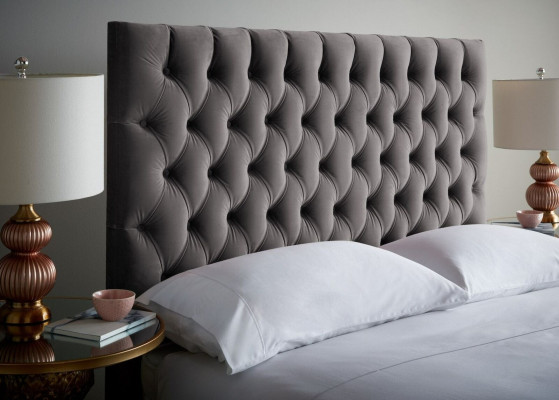 Cama Chesterfield Cama tapizada de lujo habitación doble cama de diseño camas