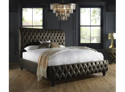 Chesterfield Textil Cama Dormitorio Camas Dobles Acolchadas 140/160/180/200 cm