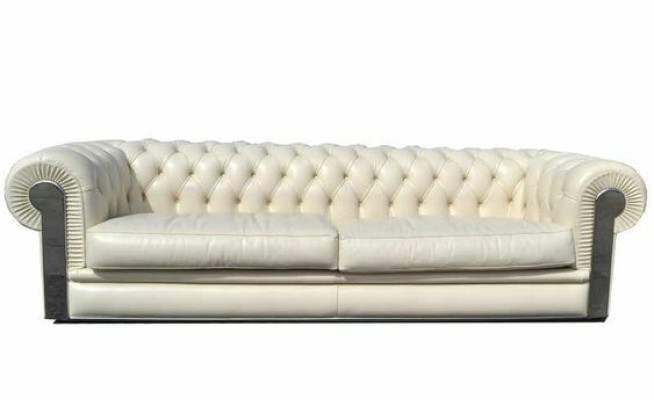 Chesterfield sofá de 3 plazas Diseñador de muebles de salón de alta calidad de 3 plazas.