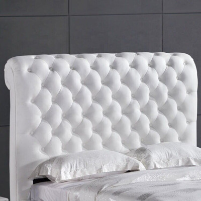 Clásica cama de dormitorio 160x200 cm de cuero textil Chesterfield camas de hotel.