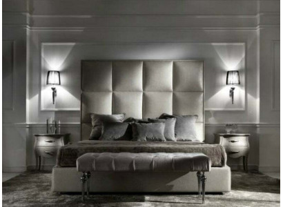 Cama doble Ropa de cama Diseñador textil Matrimonio Cama moderna Dormitorio Tapicería Textil