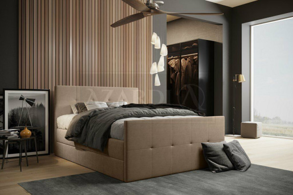 Chesterfield cama cama tapizada cama doble camas xxl diseño de lujo somier