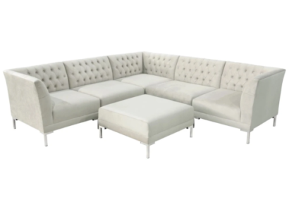 sofá esquinero beige champán blanco sofá chesterfield textil muebles de lujo sofá de esquina