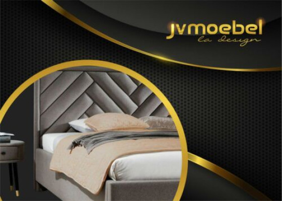 Cama 2x Mesita de noche 3 piezas Conjuntos de dormitorio Diseño Lujo Camas Conjunto completo
