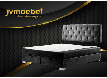 Cama de lujo con somier tapizado, para dormitorio doble de 140, 160 o 180 x 200 cm.