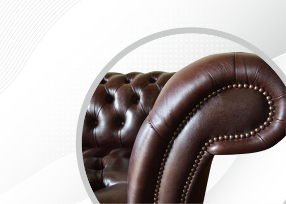 Sofás Chesterfield diseño acolchado XXL sofá de lujo de 4 plazas de cuero.