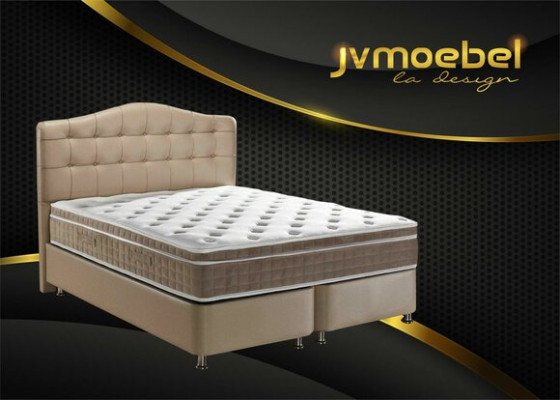 Cama muebles de dormitorio en cuero de lujo moderno camas estilo Chesterfield Boxspring nuevo.