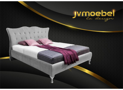 Camas clásicas de dormitorio textil tela cama Chesterfield 140x200 cama doble