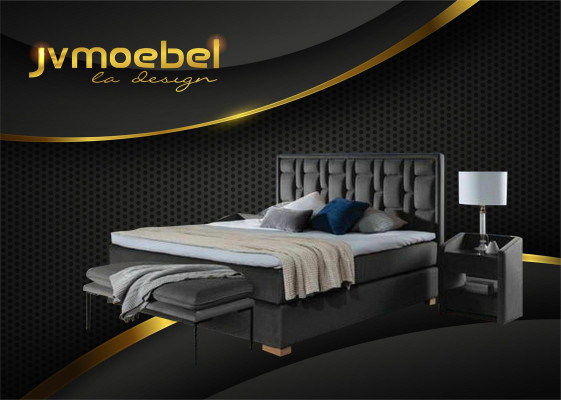 Ropa de cama de la cama Muebles de dormitorio Camas modernas 140x200 Estructura de la cama Boxspring Nueva