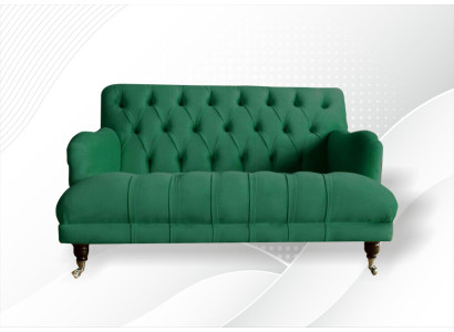 Sofá Chesterfield, sofá, sofá tapizado, sofá, sofás de 1,5 plazas, sofá individual, verde, textil.