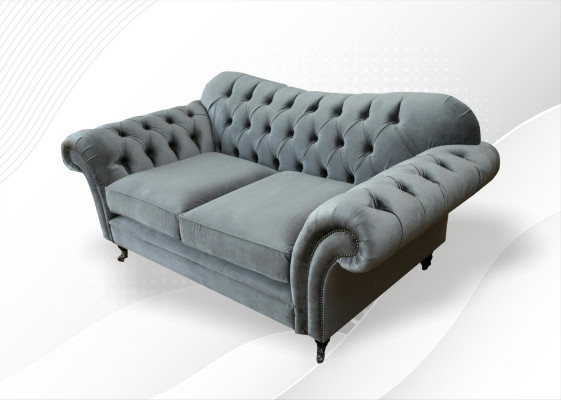 Chesterfield Sofá de tela de 2 plazas Sofá de lujo Sofás tapizados Sofás de diseño Sofás de tela nuevos