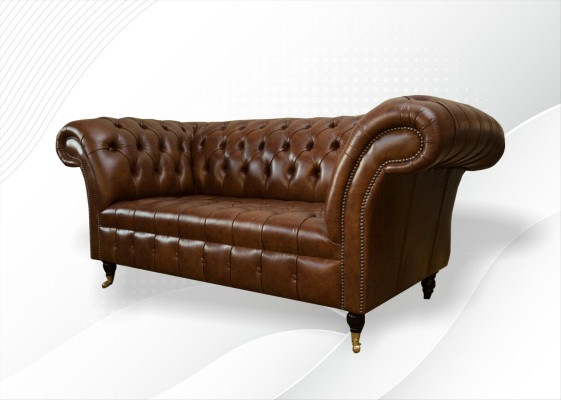 Sofá Chesterfield de 2 plazas Sofá tapizado de diseñador Sofá suite #325 Nuevo