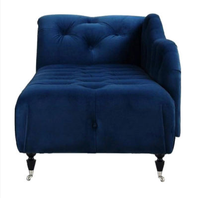 Elegante reposeras Chesterfield con botones de terciopelo Chaise longue