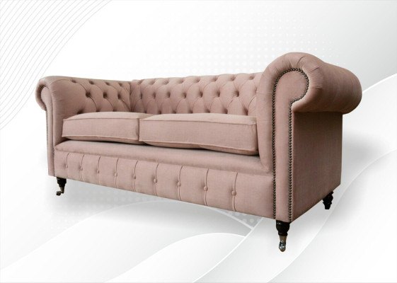 Diseño de sofá tapizado 3 plazas sofá Chesterfield Sofá Textil Telas