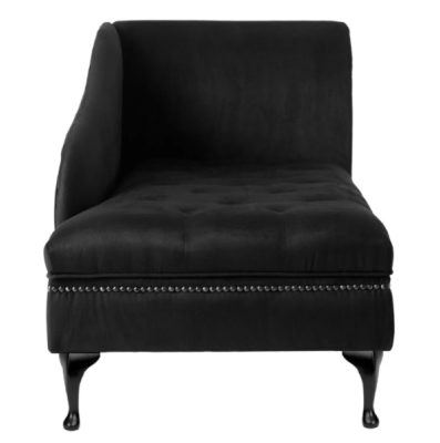 Chaiselongue Elegante Chesterfield Lounge con botones de terciopelo Chaiselounge