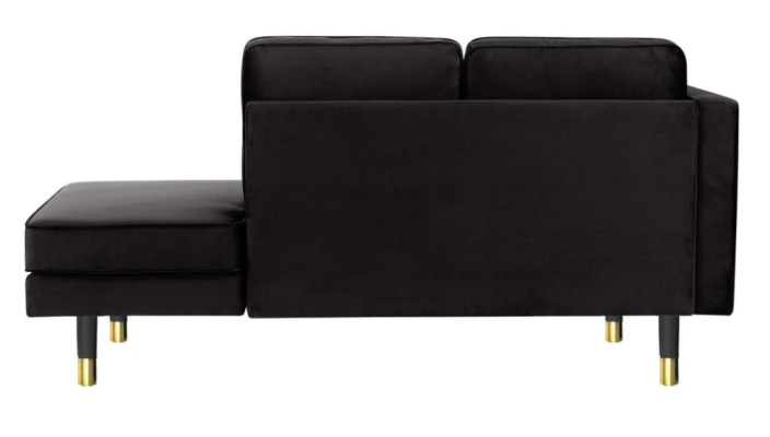 Chaiselongue creativo Muebles nuevos Sala de estar Diseño moderno Negro sofá