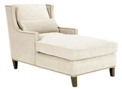 Chaiselongue Tumbona Muebles Otomana Diseño de Sala de Estar Sofá de Tela Beige Largo de reposo