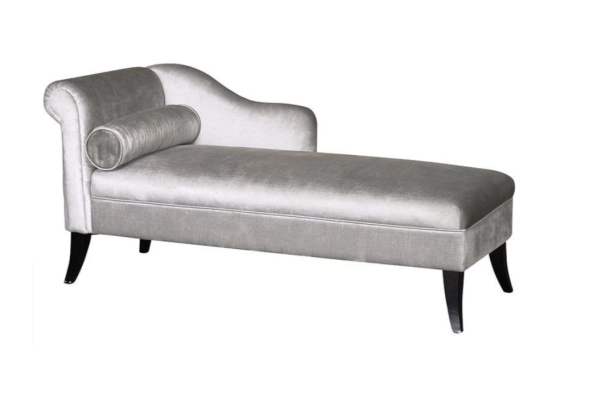 Chaiselongue Muebles creativos Sala de estar Diseño moderno Sofá Tela Plata