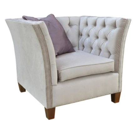 Silla de tela gris claro creativa de muebles nueva sala de estar moderna.