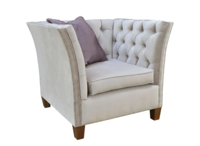 Silla de tela gris claro creativa de muebles nueva sala de estar moderna.