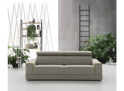 Diseño sofá gris de 3 plazas para sala de estar, sofá de tela, sofá acolchado alfitalia.