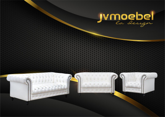Set moderno de diseñador 31 Sofás Chesterfield de un asiento Conjunto de sala de estar